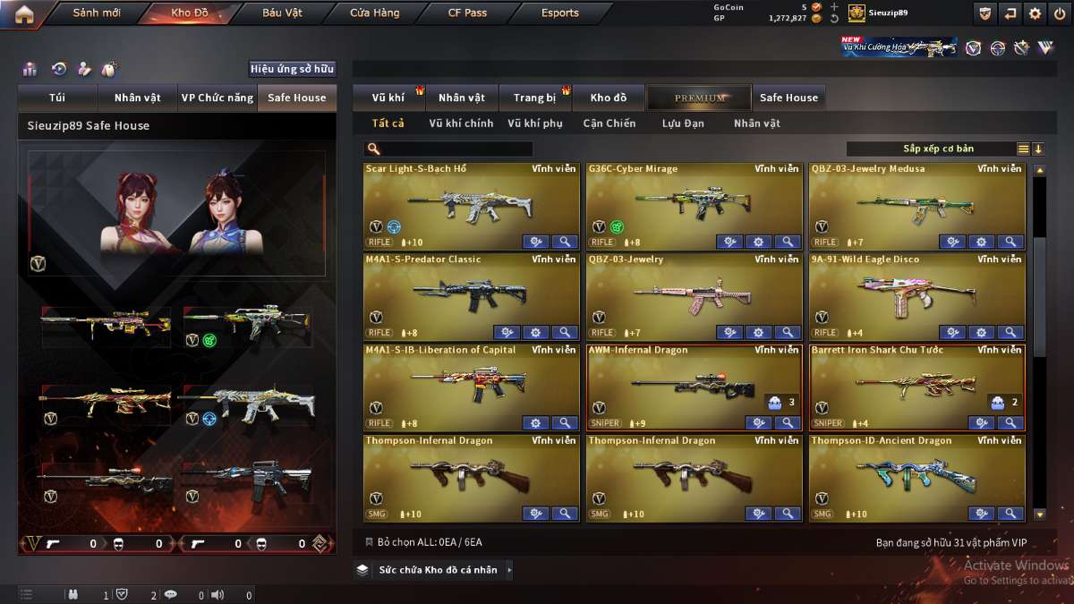 shop acc cf uy tin gia re
